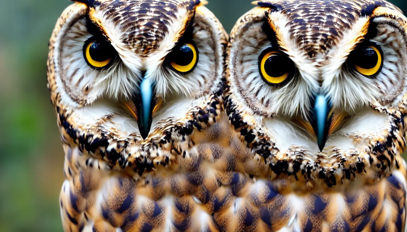 Prompt: large owl, cute, wide angle, photo, detailed, depth of field