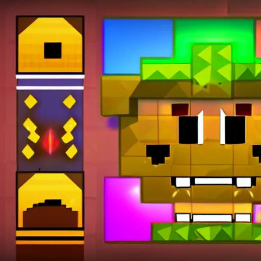 Prompt: geometry dash level