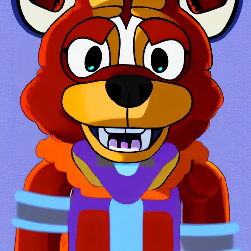 Prompt: fursona of a Fnaf Foxy