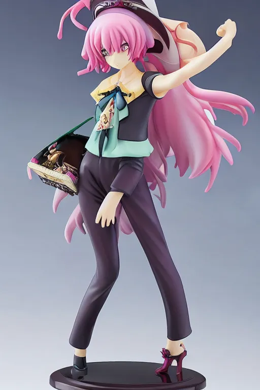 Prompt: figurine of cosmic horrors wearing an elegant summer blouse, personification, official store photo, commercial photo, featured on amiami, 8 k, 8 5 mm, beautiful composition