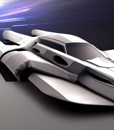 Image similar to highly detailed racing Spaceship concept art, artstation