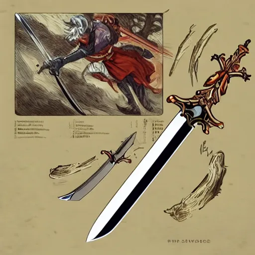 Image similar to the most powerful sword in existence