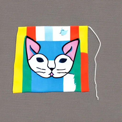 Prompt: transgender flag cat