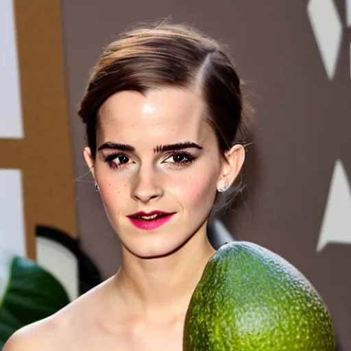 Prompt: an hybrid avocado / emma watson