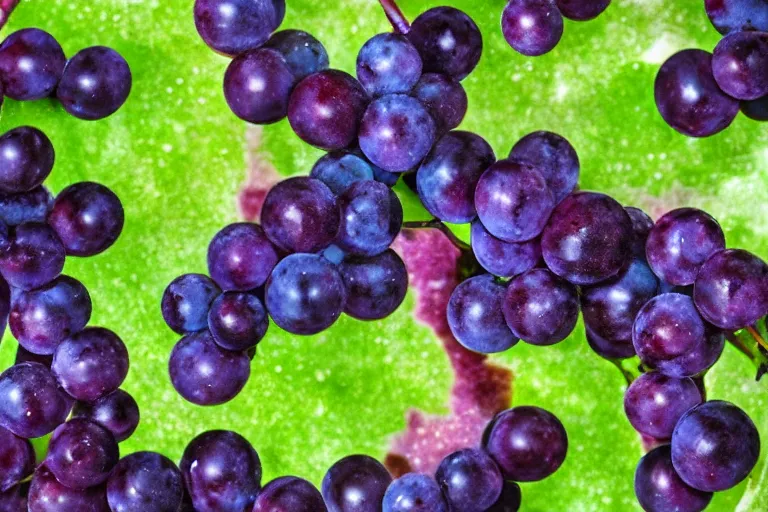 Prompt: universe in grapes