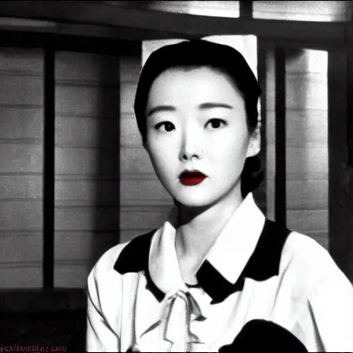 Image similar to 1950s Korean thriller film noir, Choi Eun-hee, 35mm film, Cooke Varotal 20-100 T3.1