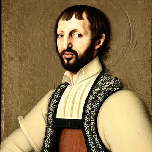 Image similar to renaissance era portrait of ringo starr