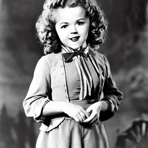 Prompt: shirley temple as hermione granger