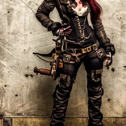 Image similar to full body photo beautiful steampunk rogue, highly detailed, 4k, HDR, award-winning photo