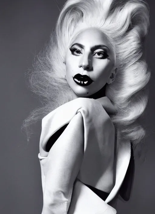 Image similar to lady gaga photoshoot by nick knight