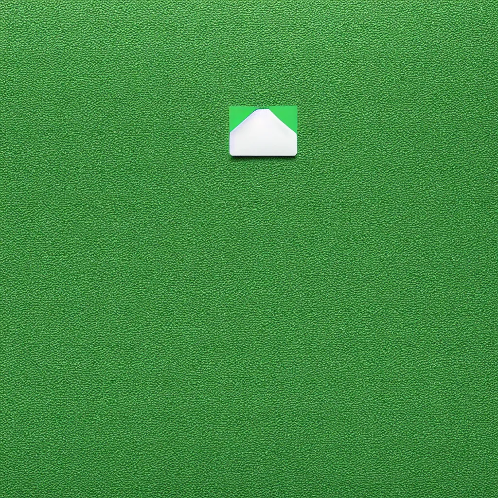 Image similar to top-down view of an envelope on top of a green surface, 8k, high detail, photorealistic, proper shading