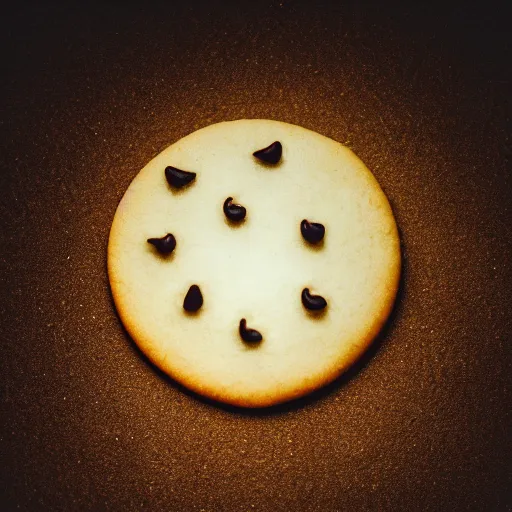 Prompt: a backlit cookie, cinematic lighting