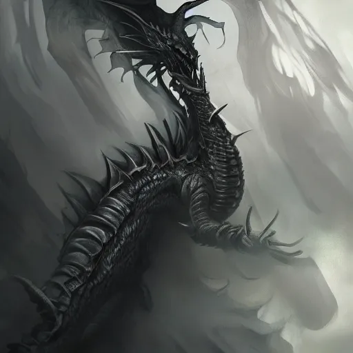 Prompt: undead dragon breathing disease. Epic fantasy, 4k. realistic. Detailed. Digital painting. Sharp focus, illustration. Cinematic. Dramatic. High contrast. artstation. smooth.