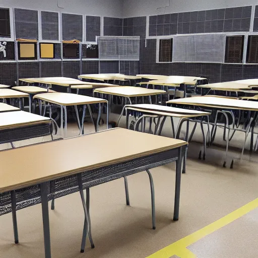 Image similar to a school turned into a prison