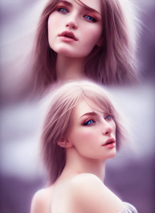 Image similar to a gorgeous scottish female photo, professionally retouched, soft lighting, realistic, smooth face, full body shot, torso, dress, perfect eyes, sharp focus on eyes, 8 k, high definition, insanely detailed, intricate, elegant, art by artgerm and jason chan