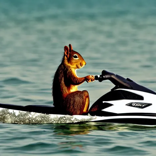 squirrel on a jet ski Stable Diffusion OpenArt