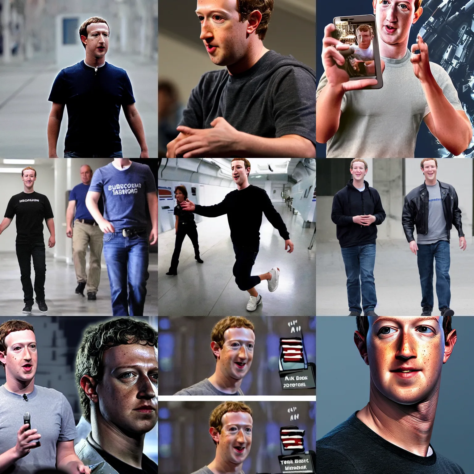 Prompt: mark zuckerberg as the terminator