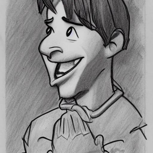 Prompt: milt kahl pencil sketch of Lionel Messi in disney snow white