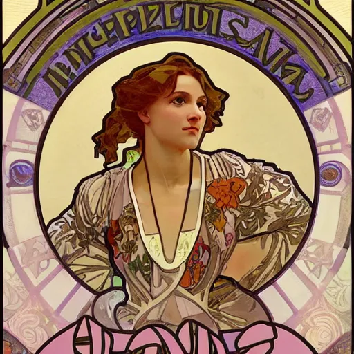 Image similar to painting of alphonse mucha by alphonse mucha, highly detailed, 8k, cinematic,