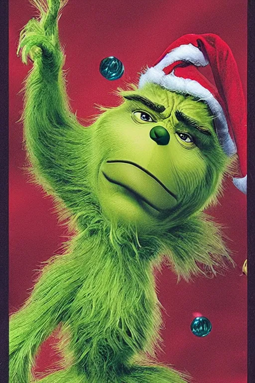 Image similar to The Grinch stole Ironman's suit