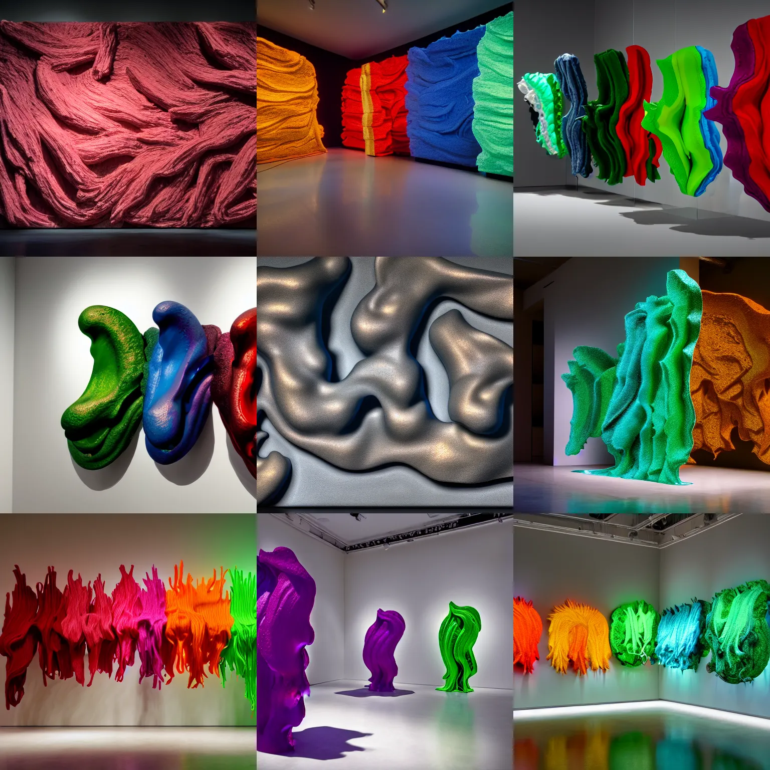 Prompt: painful pleasures by lynda benglis, unreal 5, 4 k, sharp, with a lot of shadows