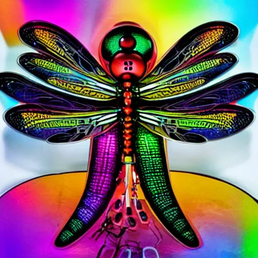 Image similar to An dragonfly made of music instruments and DJ equipaments , mixer ,MPC amazing colors , epic