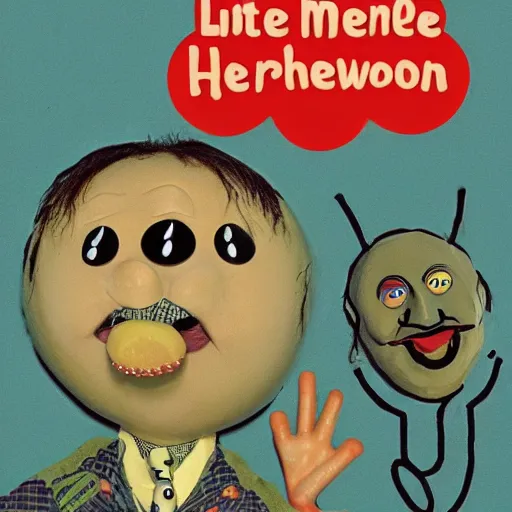 Image similar to little mr weird face by richard hargreaves and jim henson
