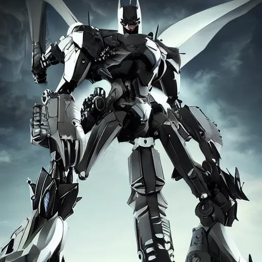 Image similar to batman mecha, mecha suit, epic urban bakground, Murata Yasushi Nirasawa Style, beautiful aesthetic, photorealistic, volumetric lighting, hyperrealistic, octane render, HDR, Production IG Studios Anime Style