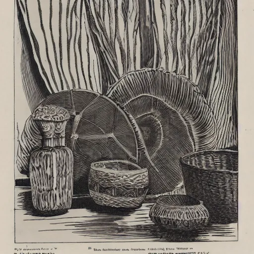 Image similar to an offset photography of an object on display, three colors, ( anthropology of wonder ), ( ( exotic artifacts ) ), bauhause, ( tropicalism ), ( colonial expedition ), exhibition, 6 0 s style, 1 2 0 0 dpi