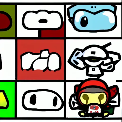 Prompt: paper mario style binding of isaac