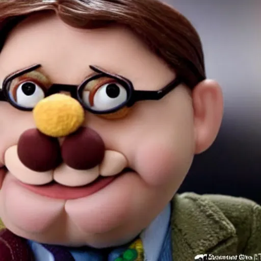 Image similar to dwight schrute as a muppet