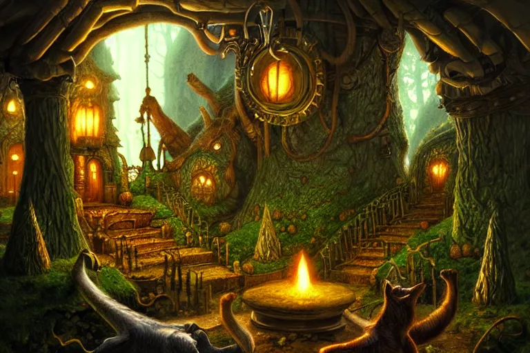 Prompt: an elaborate and detailed scene from salamandastron by brian jacques, detailed, fantasy concept art, cinematic lighting, beautiful