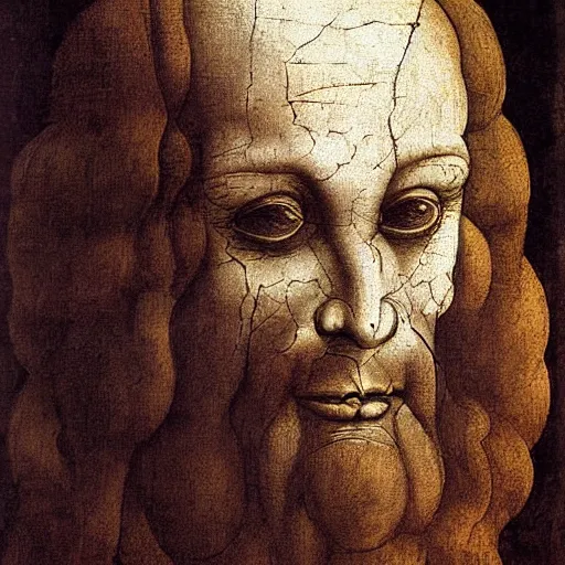 Image similar to devil painted by leonardo da vinci