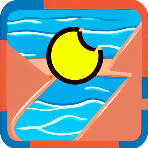 Prompt: svg icon for swimming pool