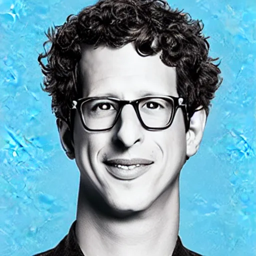 Image similar to rough sandpaper mnemonic detailed portrait of andy samberg