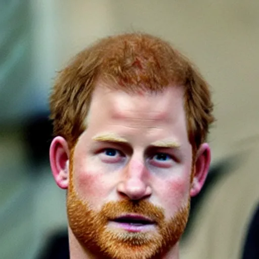 Prompt: “Prince Harry has grown cat fur all over his body”