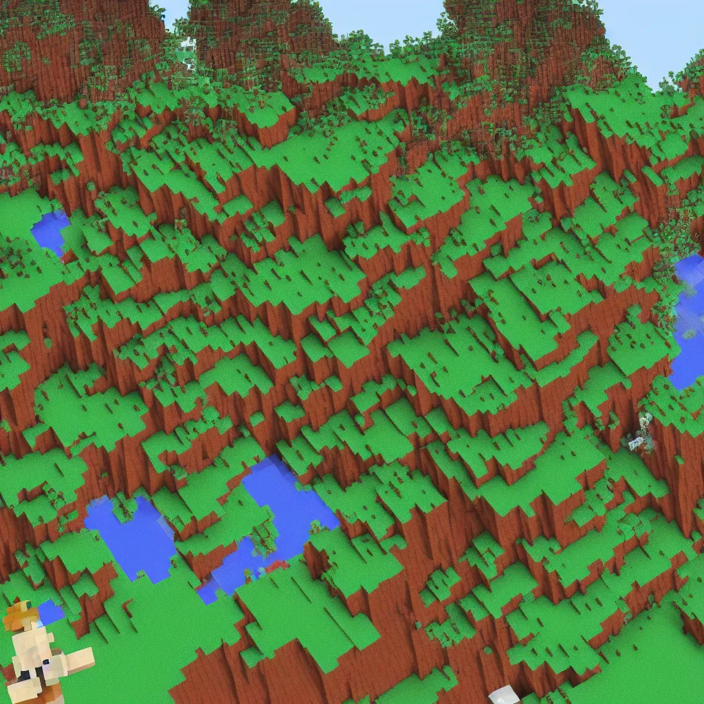 Image similar to ! dream the farlands in minecraft