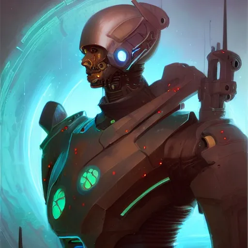 Image similar to a portrait of a handsome cybernetic warrior, cyberpunk concept art by pete mohrbacher and wlop and artgerm and josan gonzales, digital art, highly detailed, intricate, sci-fi, sharp focus, Trending on Artstation HQ, deviantart, unreal engine 5, 4K UHD image