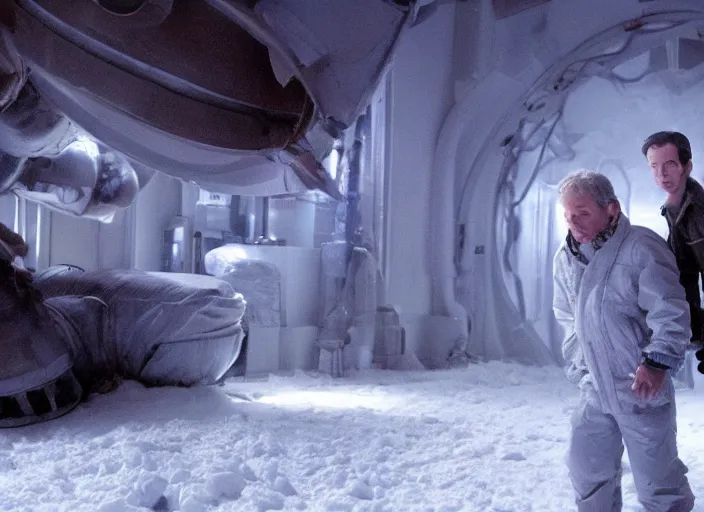 Image similar to scene from the 2012 science fiction film The Thing