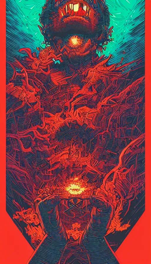 Image similar to rage, by dan mumford