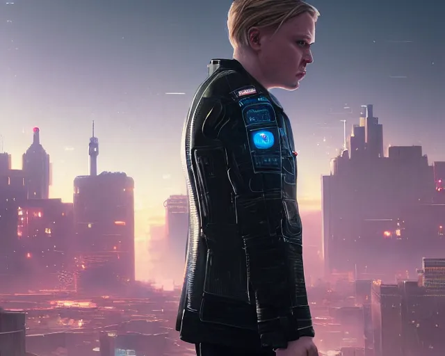 Prompt: highly detailed portrait of michael pitt as an android, in detroit : become human, stephen bliss, unreal engine, fantasy art by greg rutkowski, loish, rhads, ferdinand knab, makoto shinkai and lois van baarle, ilya kuvshinov, rossdraws, tom bagshaw, global illumination, radiant light, detailed and intricate environment