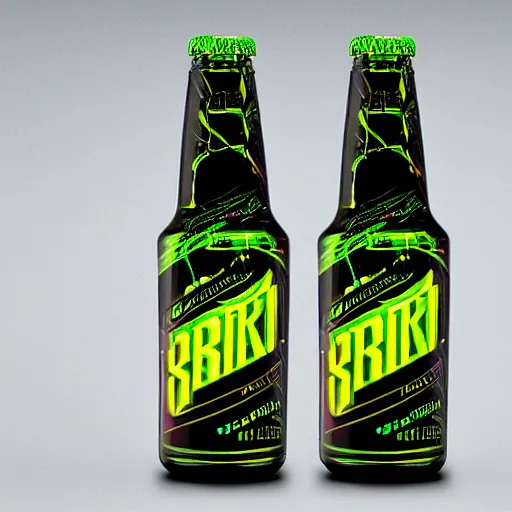 Prompt: Cyberpunk style packaging of Sprite