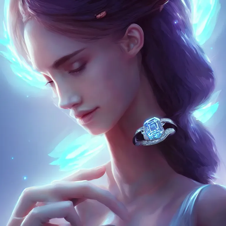 Image similar to epic professional digital art of💍, best on artstation, cgsociety, wlop, cosmic, epic, stunning, gorgeous, much detail, much wow, masterpiece