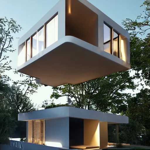 Image similar to translucence house a reflection of our life. a place where we can't hide our activities, dreams, and thoughts by jon 1 1 7 sp architect trending on behance using unreal engine