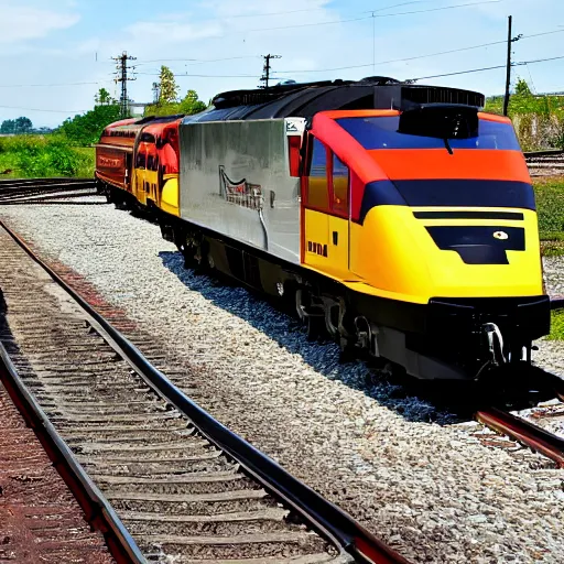 Image similar to sabattier filter thermodynamic zoom in on locomotive