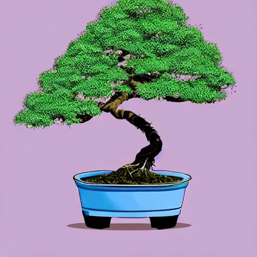 Prompt: bonsai olive! tree but minimalistic concept art by frank stella gilleard james whalen tom, colorful, soft light, trending on artstation, minimalism