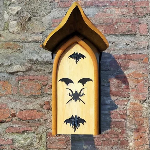 Image similar to bat box designed in baroque style