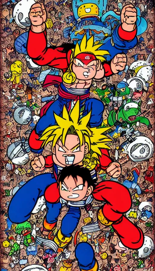 Image similar to rage, by akira toriyama