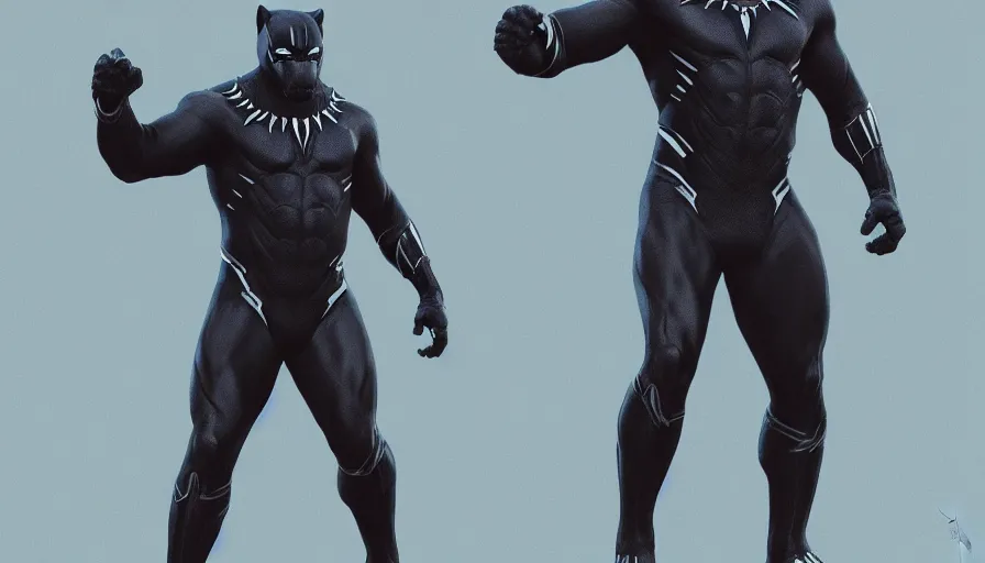 Prompt: will smith is black panther, hyperdetailed, artstation, cgsociety, 8 k