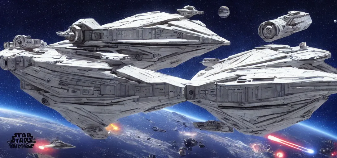 Prompt: Space Ships in the style of Star Wars, very detailed, 4K